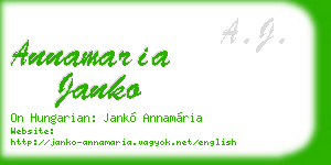 annamaria janko business card